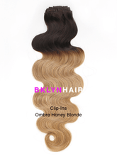 Brooklyn Hair Clip-In Hair Extensions Ombre Color Virgin Body Wave